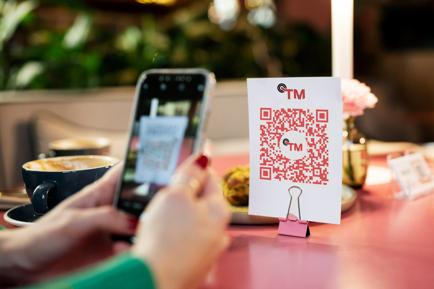 QR Code on Table
